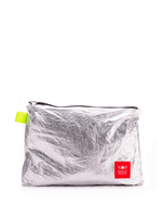 Lena Cosmetic Bag Large TYVEK - ECO-FRIENDLY MATERIAL - Silver