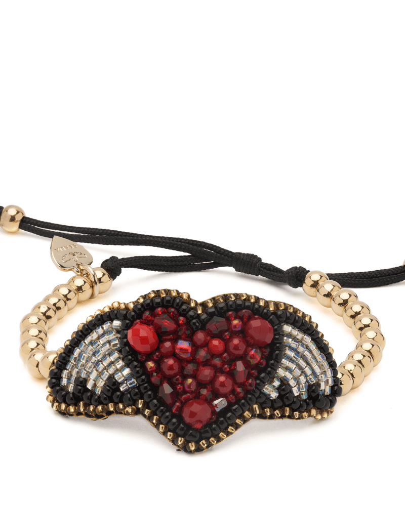 Maya Bracelet - Handmade in Venezuela - LAST UNITS! - Heart / Red