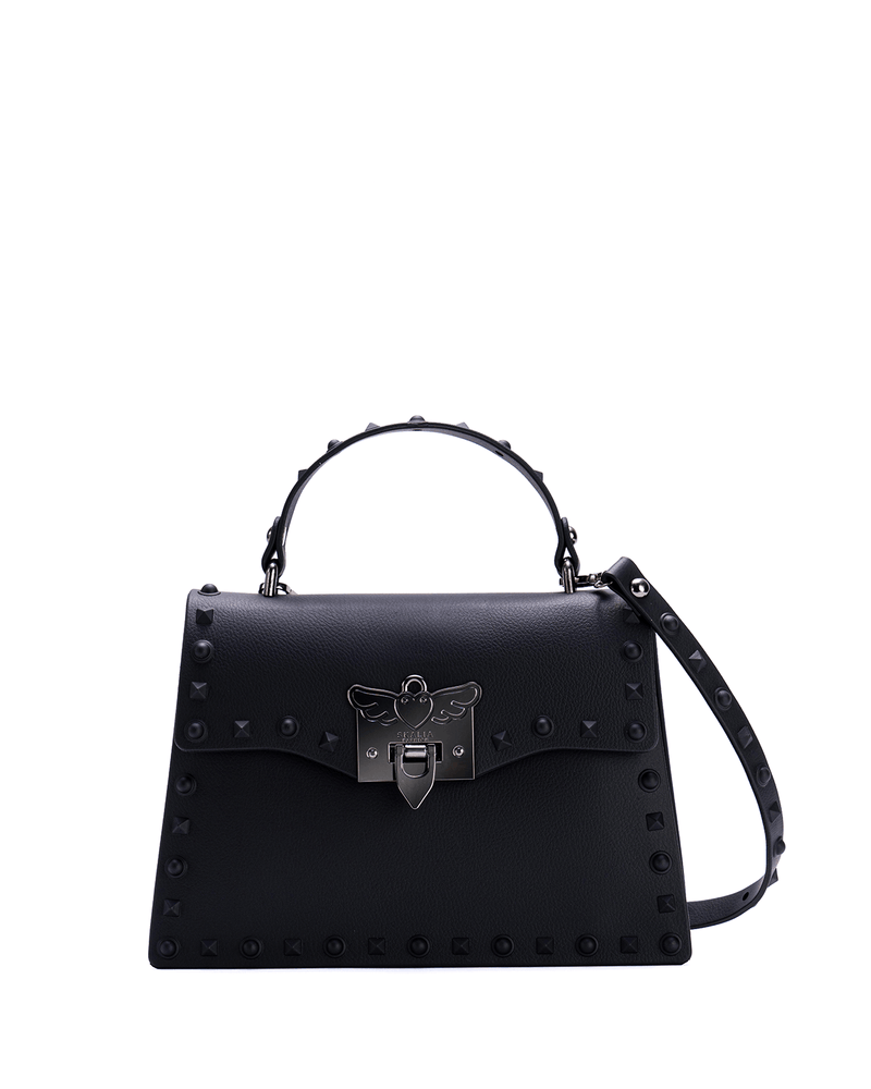 Anna Jelly Cross-Body Handbag - Black / Medium