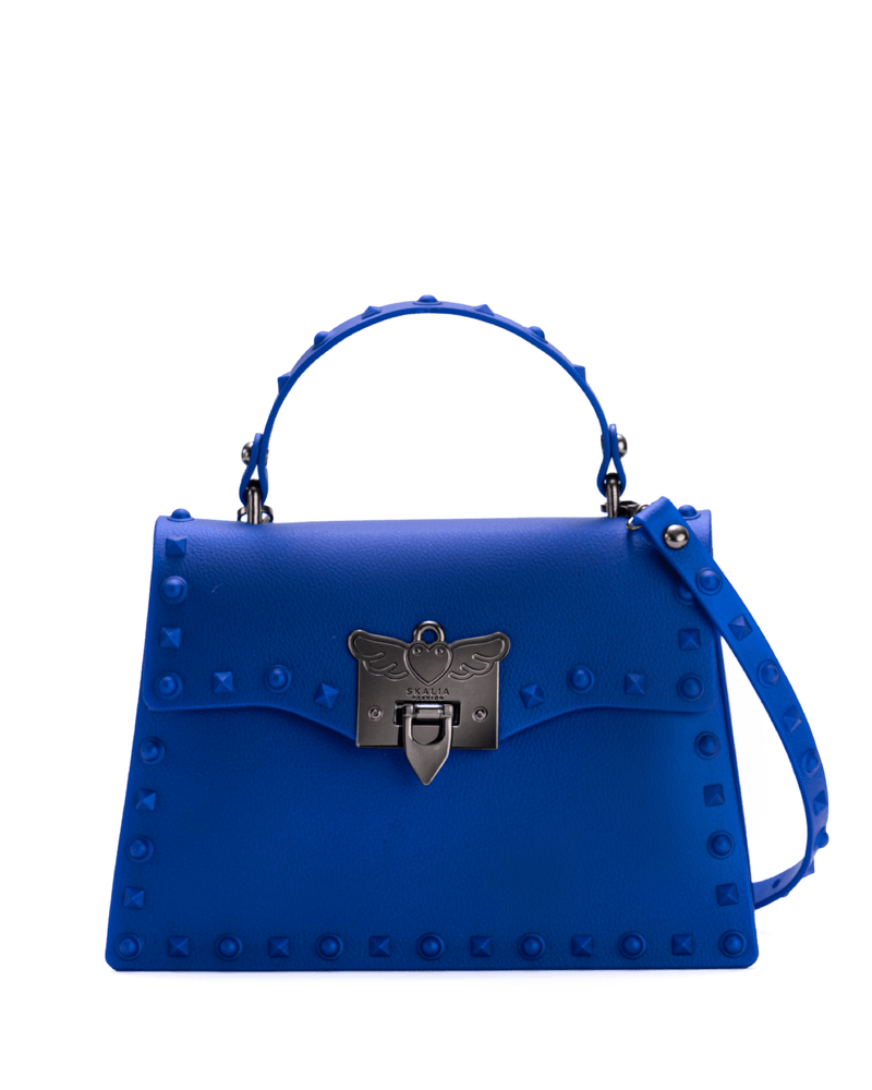 Anna Jelly Cross-Body Handbag - Blue - Large