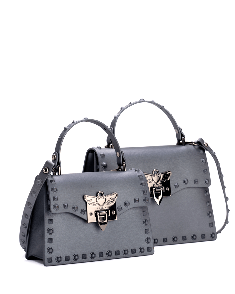 Anna Jelly Cross-Body Handbag - Grey - Medium - Large