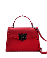 Anna Jelly Cross-Body Handbag - Red / Large